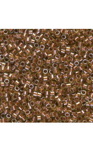 Miyuki delica Beads 11/0 - Copper pearl lined chartreuse DB-1703